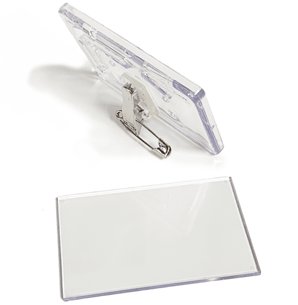 Classic Business Badge Pack 100 45x70mm