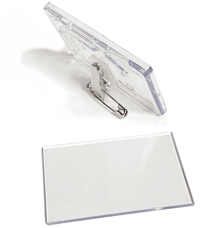 Classic Business Badge Pack 100 45x70mm