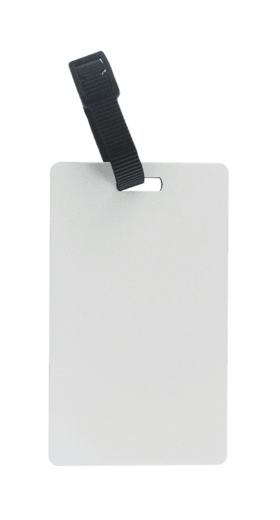 MDF Luggage Tag With Strap Printable Area 63 x 106mm