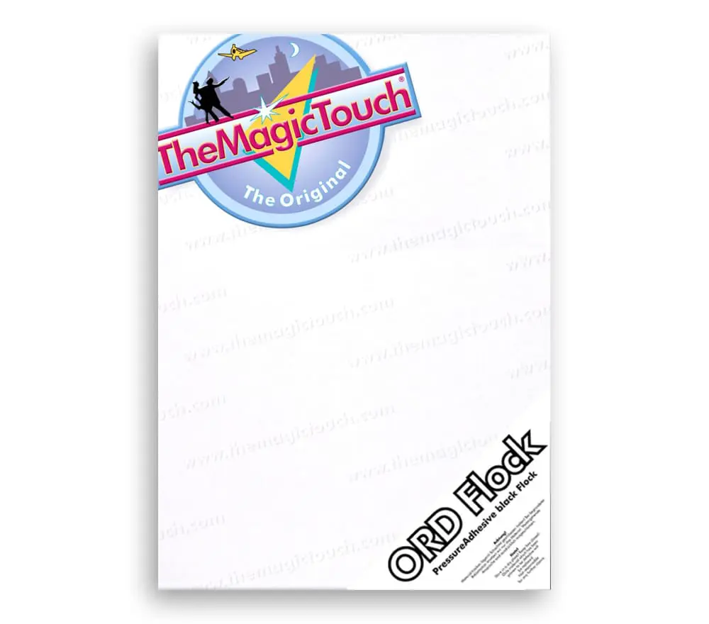 ORD Black Self Adhesive Flock 294 x 418