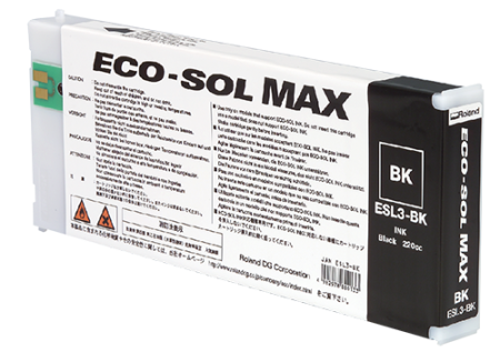 Roland EcoSolMAX Ink 220ml Black for BN20&SP PrinterCutter