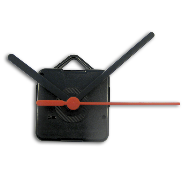 Clock Mechanisms inc Black Plastic+Red Second Hands 400x80mm