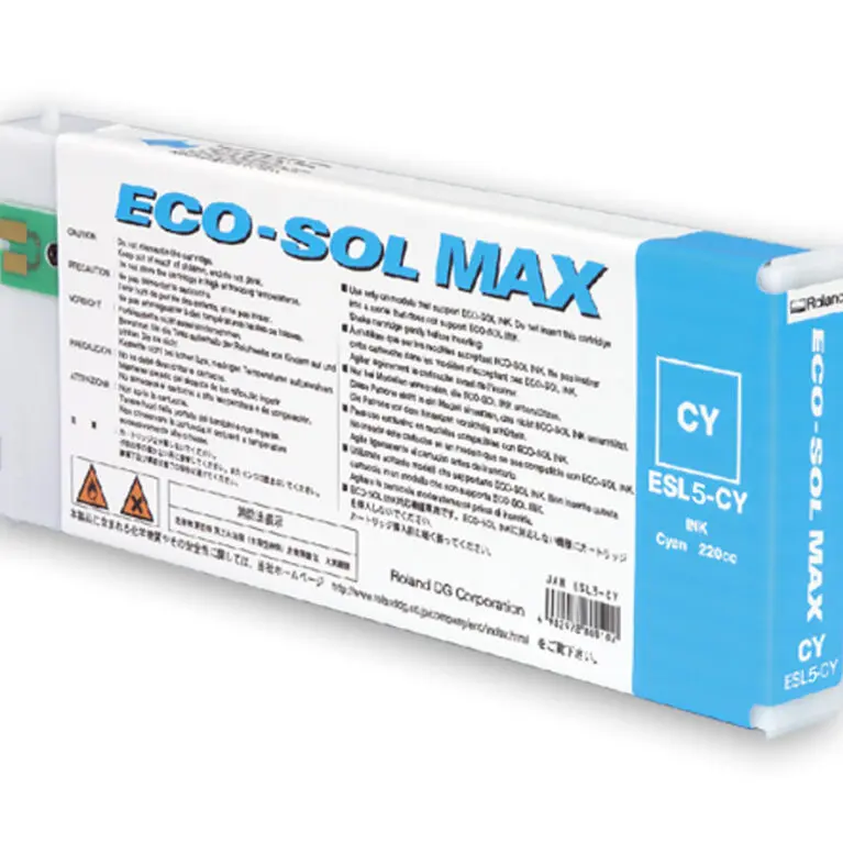 Roland Eco Sol MAX 3 Ink For Roland BN20A Only Cyan 220cc