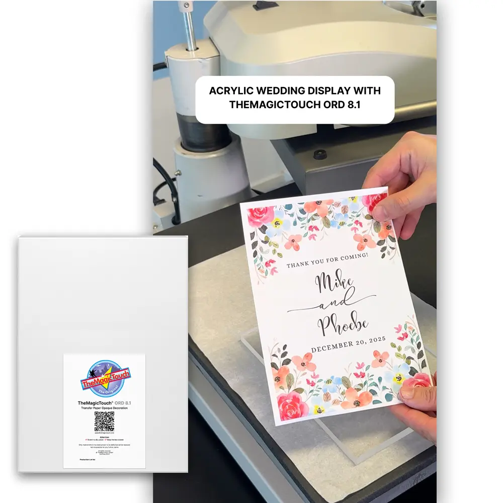 Wedding Decoration with Toner Transfer