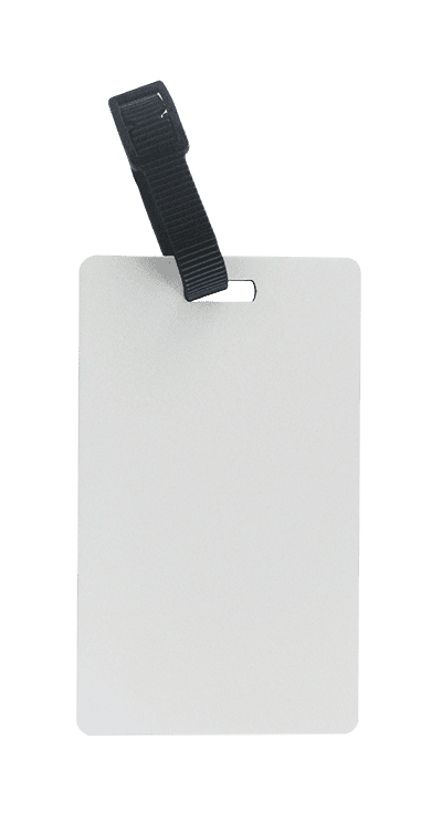 MDF Luggage Tag With Strap Printable Area 63 x 106mm