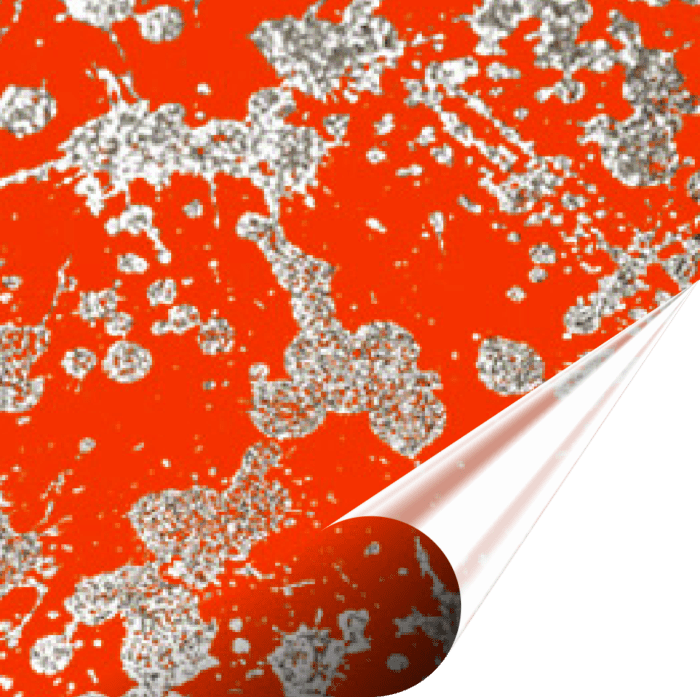 Reflectra Plotfoil Stone Orange And Silver 320x480mm The Magic Touch