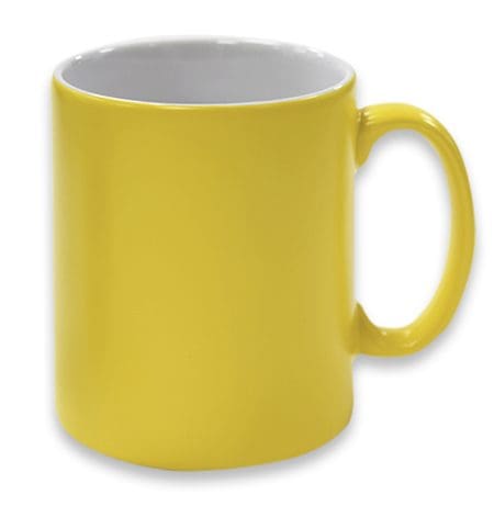 Blank Yellow Satin Mug