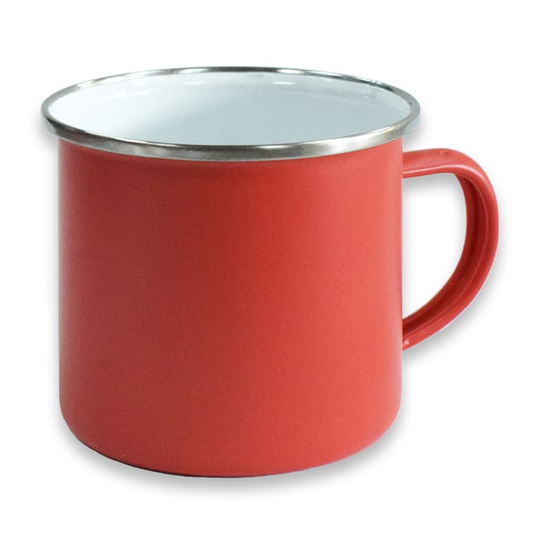 Red Enamel Mugs