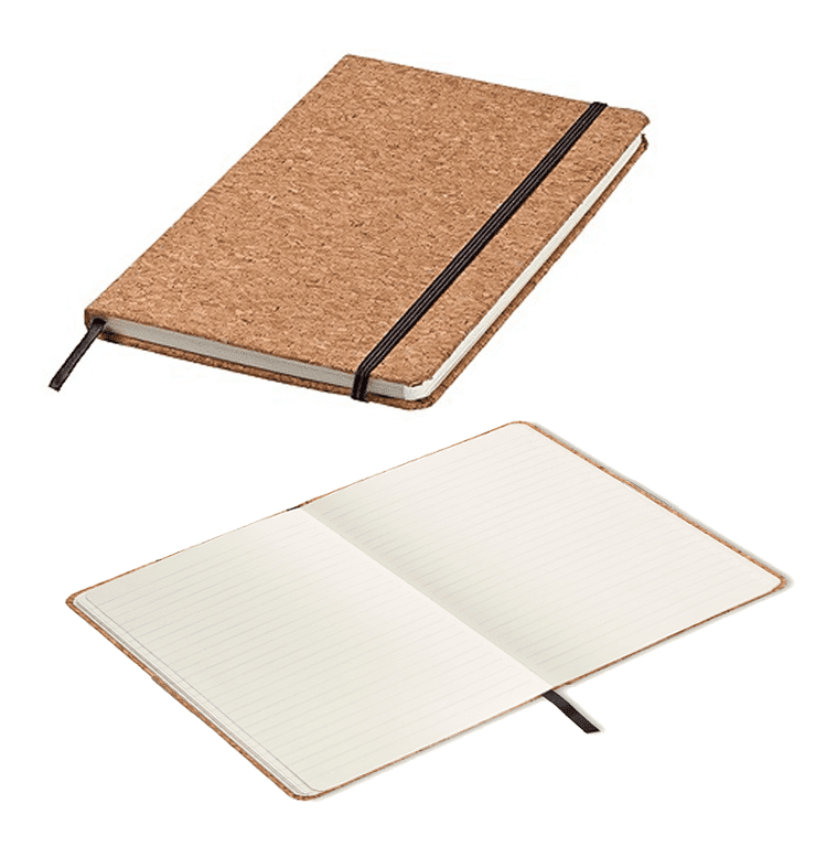 Cork Notebooks 25 A5 Lined Paper, Band & Ribbon Bookmark The Magic