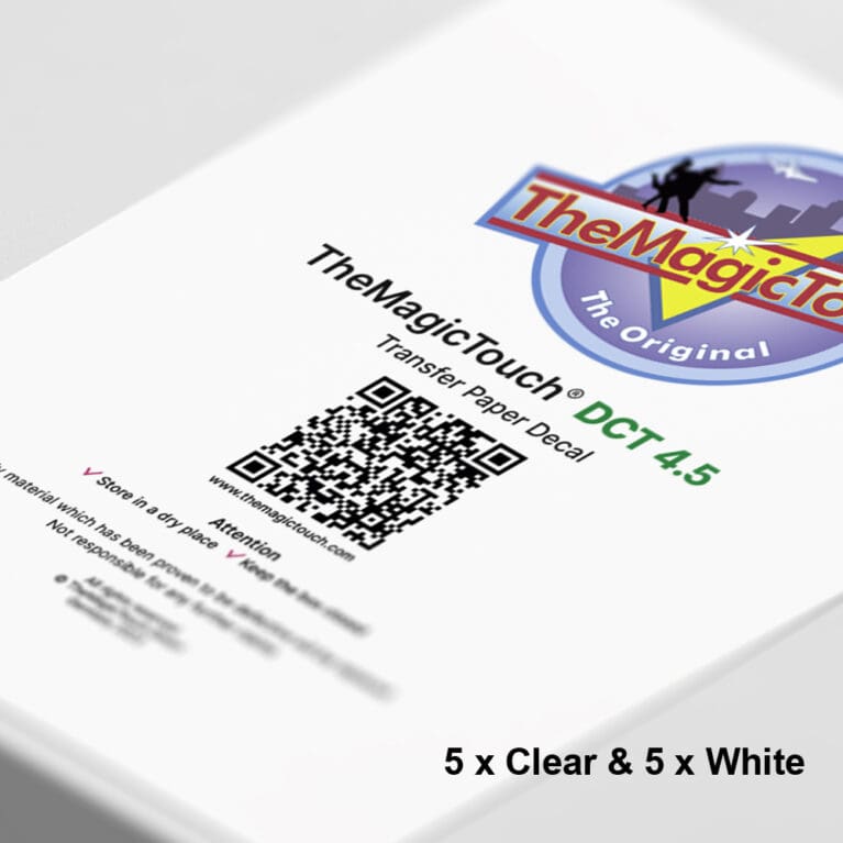 DCT 4.5 A4 Micro Box of 10 Sheets (5 Clear & 5 White)