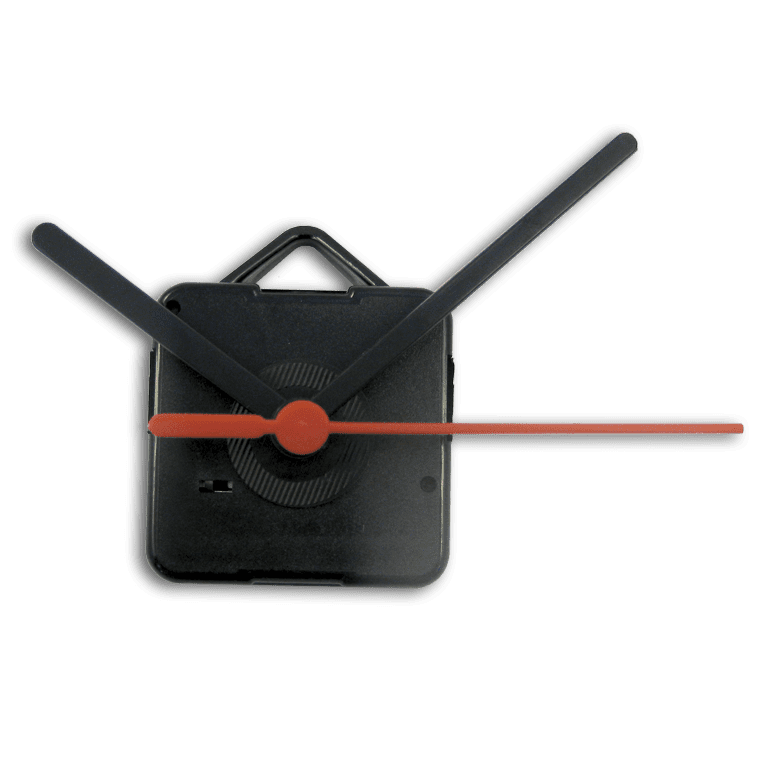 Clock Mechanisms inc Black Plastic+Red Second Hands 400x80mm The