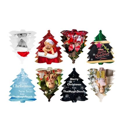 Sublimation Christmas Tree Ornament 8 per A4 Sheet