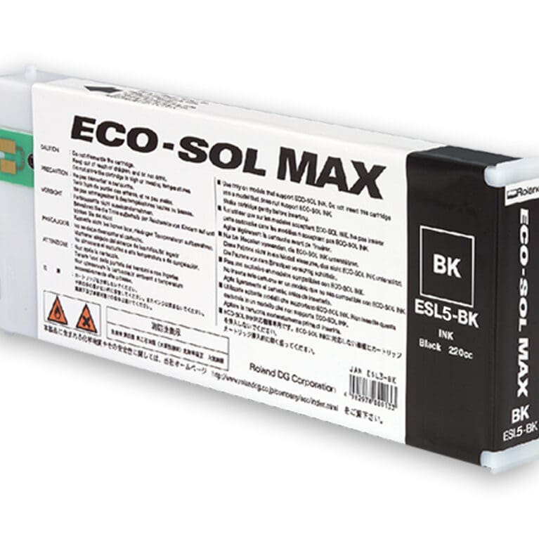 Roland Eco Sol MAX 3 Ink For Roland BN20A Only Black 220cc
