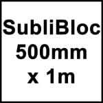 Printable White SubliBloc 500mm x 1m