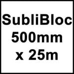 Printable White SubliBloc 500mm x 25m