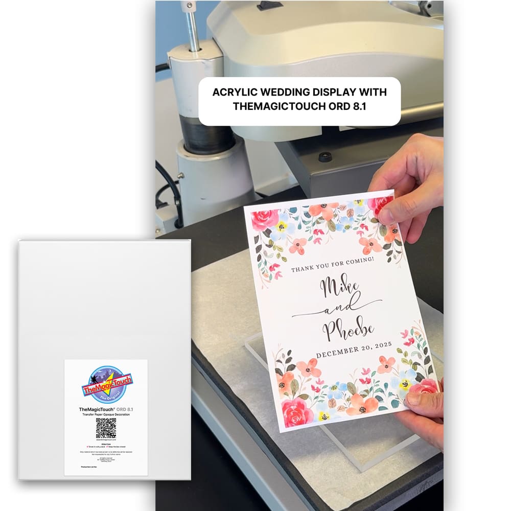 Wedding Decoration with Toner Transfer