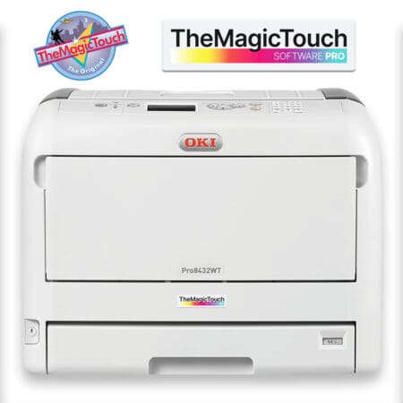 A3 TMT/OKI Pro8432WT Colour + White LED Printer & Consumables