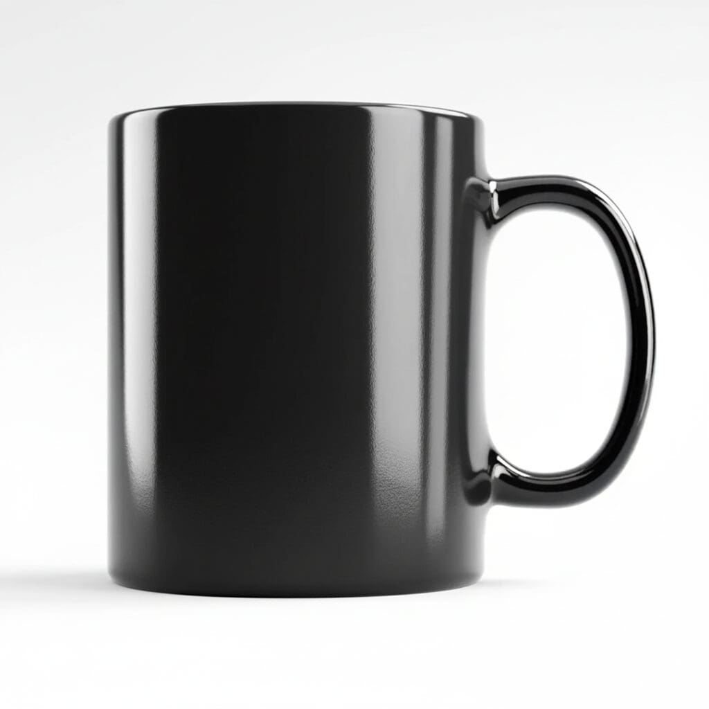 Black Glossy Transfer Mugs