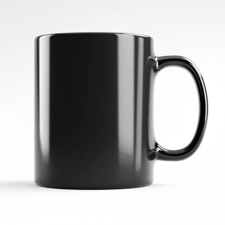 Black Gloss Transfer Mugs