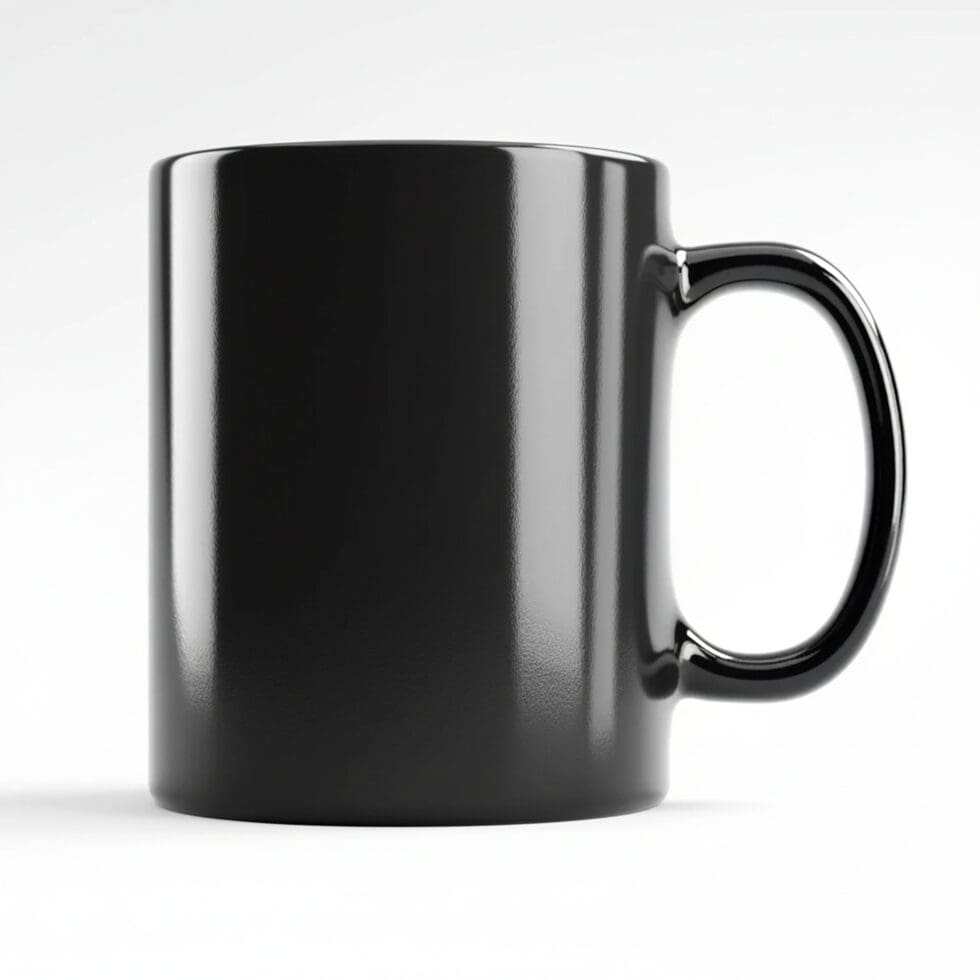 Black Gloss Transfer Mugs