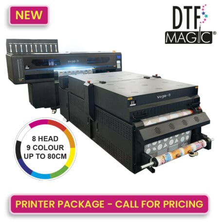 DTF Magic Vega-8 8-Head 9-Colour DTF Printer with Finisher & Consumables