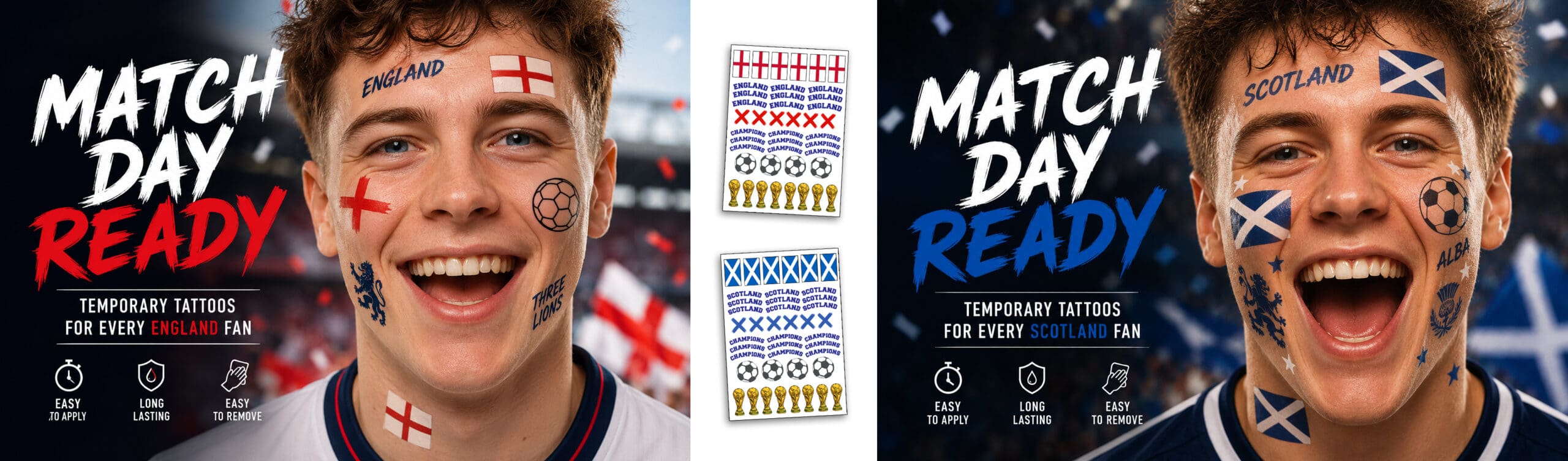 World Cup Temporary Tattoos