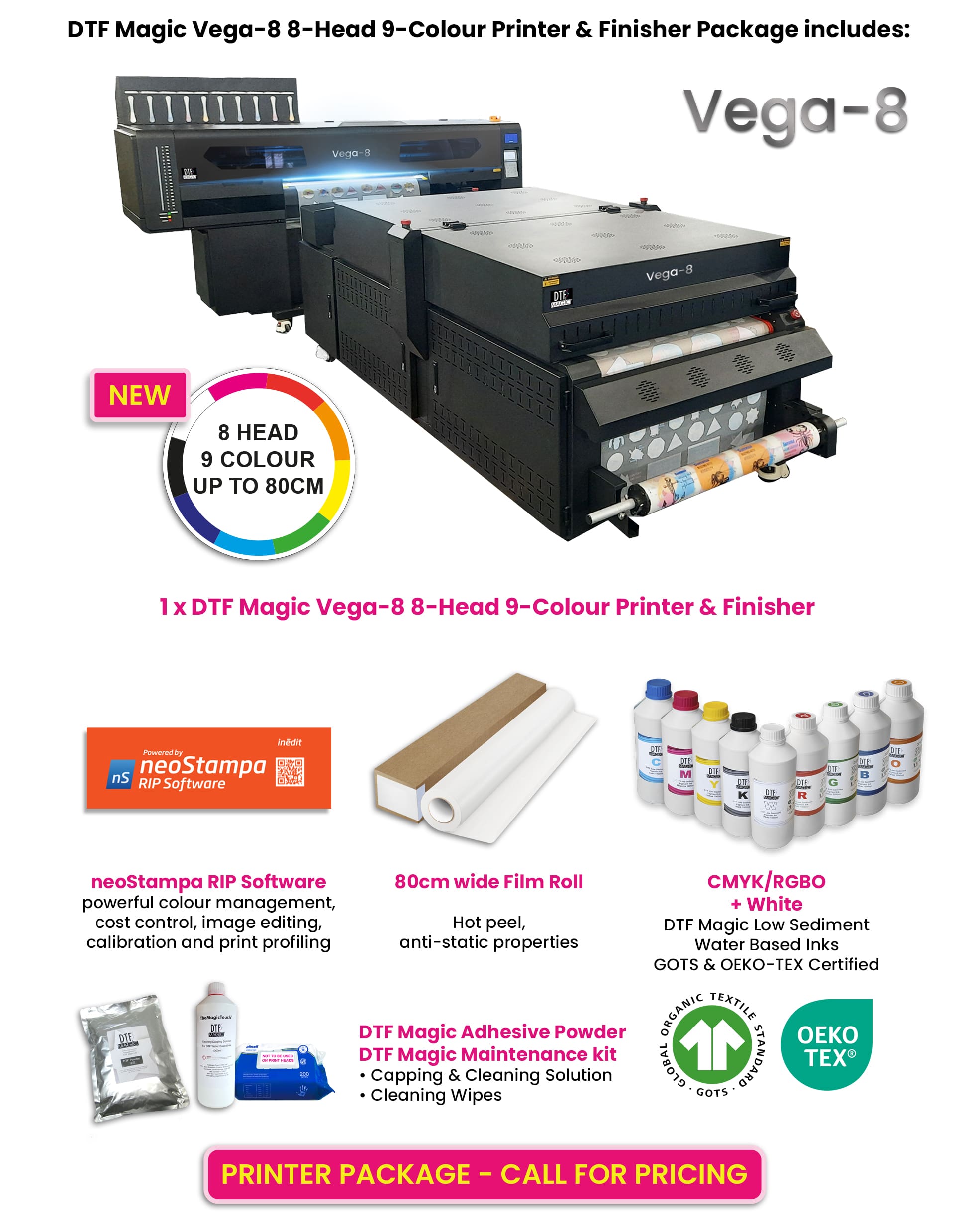 Vega 8 DTF Printer
