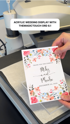 Wedding Decoration with Toner Transfer